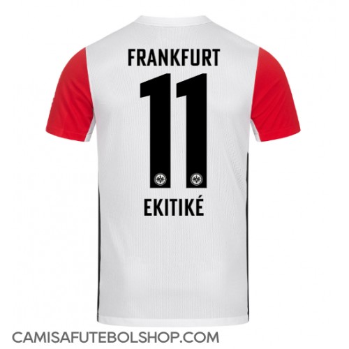 Camisa de time de futebol Eintracht Frankfurt Hugo Ekitike #11 Replicas 1º Equipamento 2024-25 Manga Curta